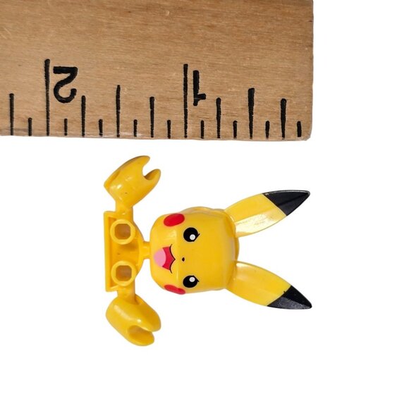 Mega Construx Pokemon Toy Replacement Part Piece Head Face Yellow Plastic - Picture 4 of 4